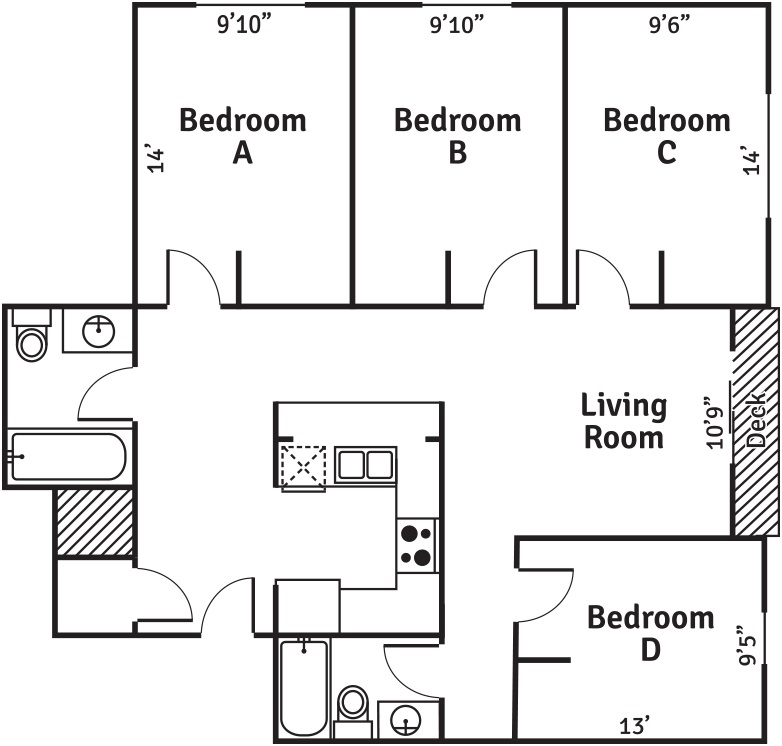 ph Apartments 4 bedroom layout